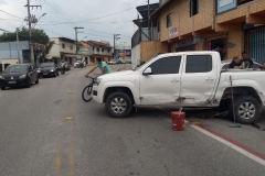 Acidente registrado na Rua Blumenau