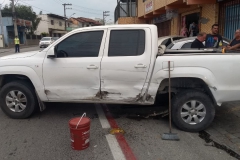 Acidente registrado na Rua Blumenau