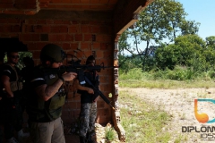 Jogo de airsoft no Morro do Observatório em Brusque