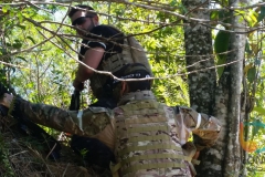 Jogo de airsoft no Morro do Observatório em Brusque