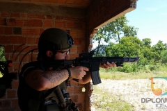 Jogo de airsoft no Morro do Observatório em Brusque