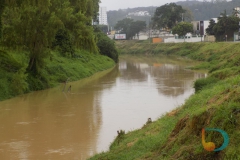 Caiaqueiros descem o Rio Itajaí Mirim