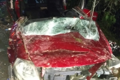 Carro cai em ribanceira em Botuverá (Foto: Corpo de Bombeiros)