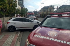 O acidente ocorreu por volta das 16h20 desta quinta-feira, 17