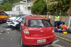 O acidente ocorreu por volta das 16h20 desta quinta-feira, 17