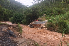 Duas pontes são levadas em Botuverá após forte chuva na madrugada