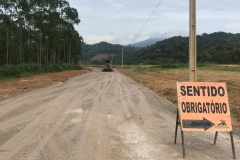 Obra na Estrada da Fazenda tem avanços significativos durante o fim de ano