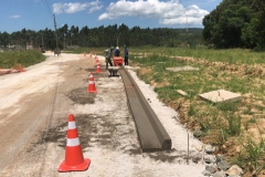 Obra na Estrada da Fazenda tem avanços significativos durante o fim de ano