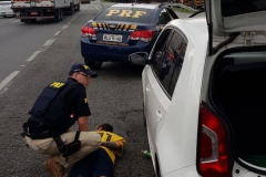 Carro foi roubado há duas semanas em Brusque