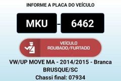 Carro circulava clonado, com placas e outros sinais identificadores de outro veículo de mesmas características, registrado em Curitiba