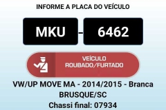 Carro circulava clonado, com placas e outros sinais identificadores de outro veículo de mesmas características, registrado em Curitiba