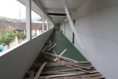 Ventos provocam danos em Brusque e Guabiruba
