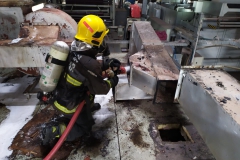 Incêndio atinge tinturaria no bairro Santa Luzia  (Foto: Corpo de Bombeiros)