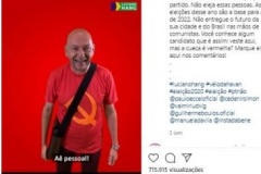 Postagens apresentadas no pedido de liminar urgente  (Reprodução)