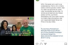 Postagens apresentadas no pedido de liminar urgente  (Reprodução)