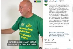 Postagens apresentadas no pedido de liminar urgente  (Reprodução)