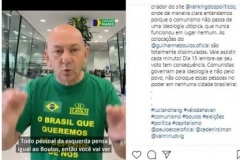 Postagens apresentadas no pedido de liminar urgente  (Reprodução)