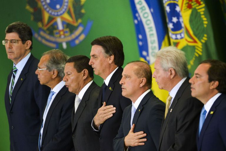 Bolsonaro e ministros