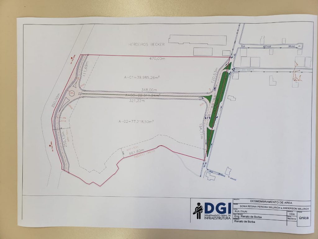 Prefeitura de Brusque projeta novo acesso entre a Rua Itajaí e Av. Beira Rio (Foto/Secom)