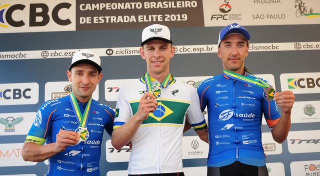 André Gohr vence na categoria Elite pelo Campeonato Brasileiro de Ciclismo (Foto: Luis Claudio Antunes/Bile76)