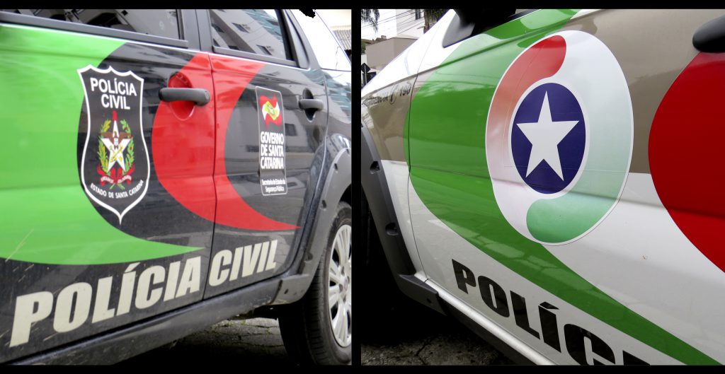 PM, Polícia Militar; delegacia