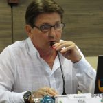 Vereador Keka durante sessão em que conduziu a conturbada sessão à presidência da Câmara (Foto: Juliane Ferreira/Diplomata FM).