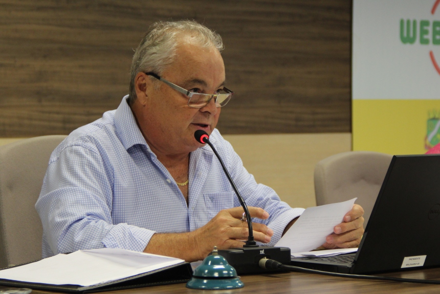 Vereador Ivan Martins, presidente da Câmara de Brusque (Foto/ Assessoria de Imprensa).