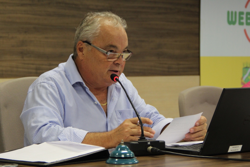 Vereador Ivan Martins, presidente da Câmara de Brusque (Foto/ Assessoria de Imprensa).