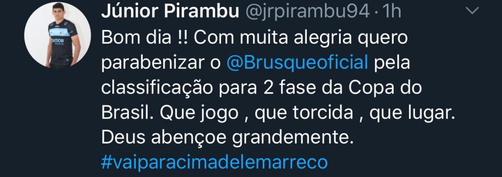 Brusque x Remo será na próxima quinta-feira, 21; ingressos antecipados a partir de segunda, 17