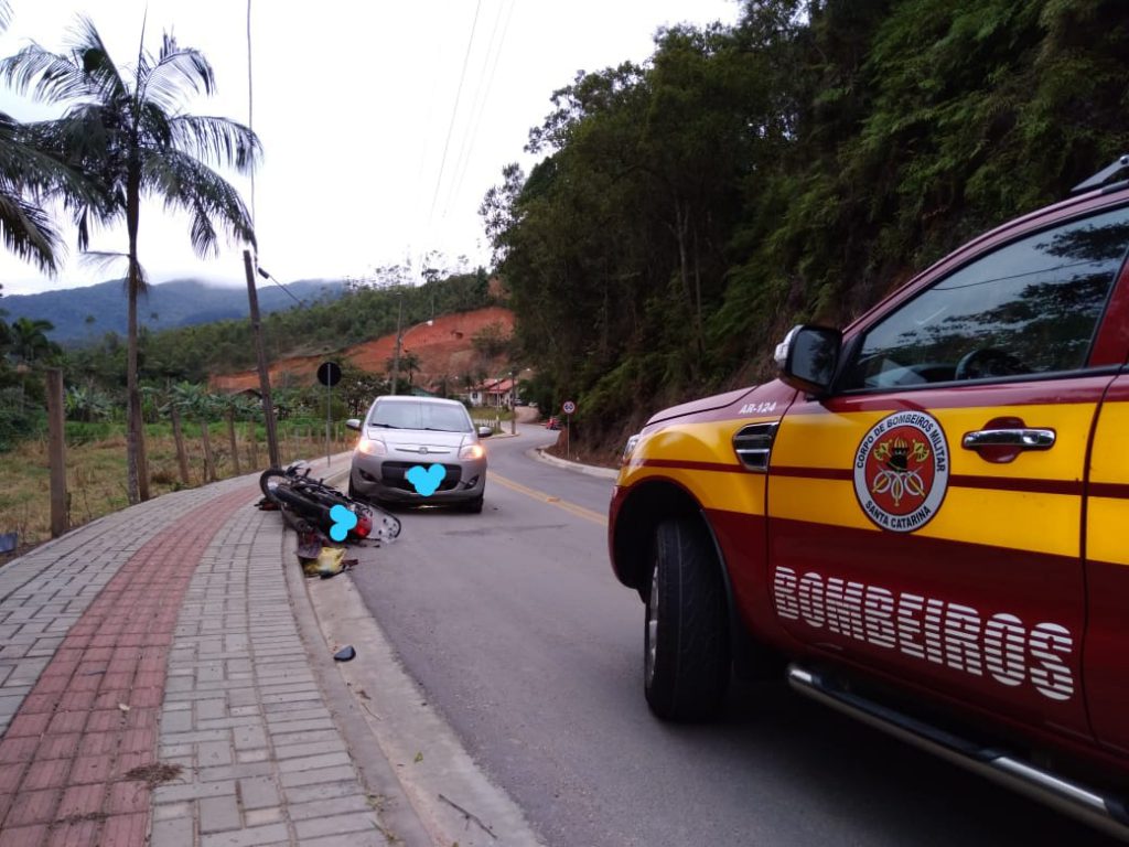 Acidente no bairro Limeira Alta 