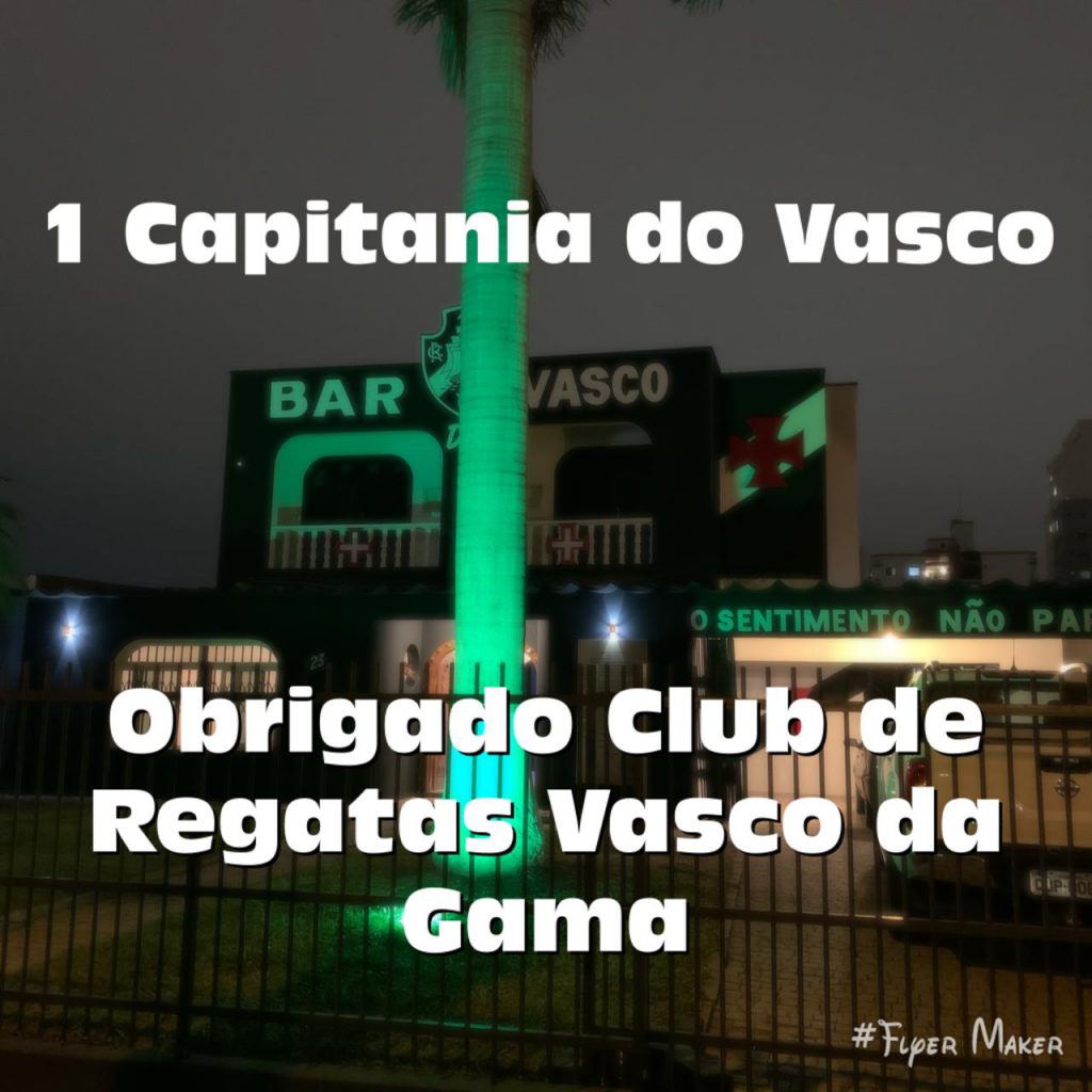 VasBrusque será a primeira capitania do clube