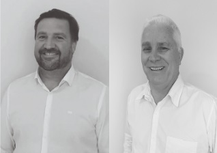 Candidatos a prefeito e vice, Marcos Habitzreuter e Jorge Ponchirolli