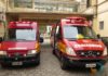 Jovem de 18 anos fica ferida em atropelado no Centro de Guabiruba Corpo de Bombeiros_ASU_Azambuja