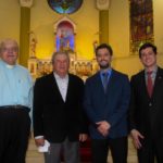 Pe. Nélio, Ingo Fischer (provedor hospital), Dr. Giovanni (vice-diretor clínico) e Dr. Fabrício (diretor clínico) (1)