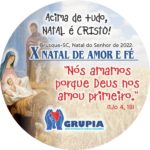 Botton do X NATAL de AMOR e FÉ