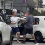 Briga no trânsito de Brusque