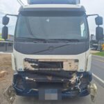 Acidente com reboque Barracão