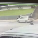 Mãe e filho em bicicleta são atingidos por carro no bairro Guarani