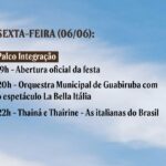 Programação Festa da Integração de Guabiruba 2025