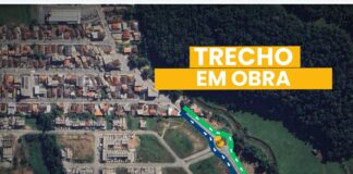 Obras de rotatória na Rua Alberto Müller exigirão atenção redobrada dos condutores