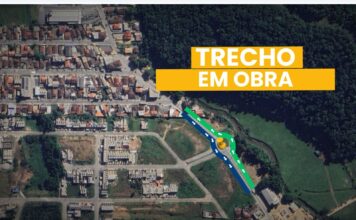 Obras de rotatória na Rua Alberto Müller exigirão atenção redobrada dos condutores