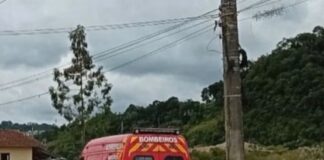 Motociclista fica ferido após colisão com carro no bairro Rio Branco, em Brusque