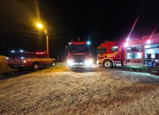 Corpo de Bombeiros é acionado para incêndio em residência no bairro Poço Fundo