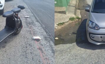 Acidente com patinete elétrico deixa jovem ferido na SC-486