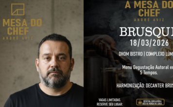 Brusque recebe “A Mesa do Chef”: Uma imersão gastronômica exclusiva com André Aviz