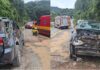 Acidente com capotamento de veículo mobiliza Corpo de Bombeiros