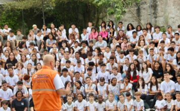 Defesa Civil realiza simulação de incêndio em escola de Brusque