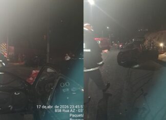 Acidente deixa três feridos no bairro Azambuja