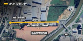 Fechamento total da rua Luiz Gonzaga Werner altera trânsito em Santa Terezinha