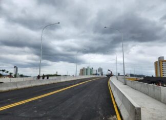 Ponte Andrea Volkmann funcionará em meia pista no final semana